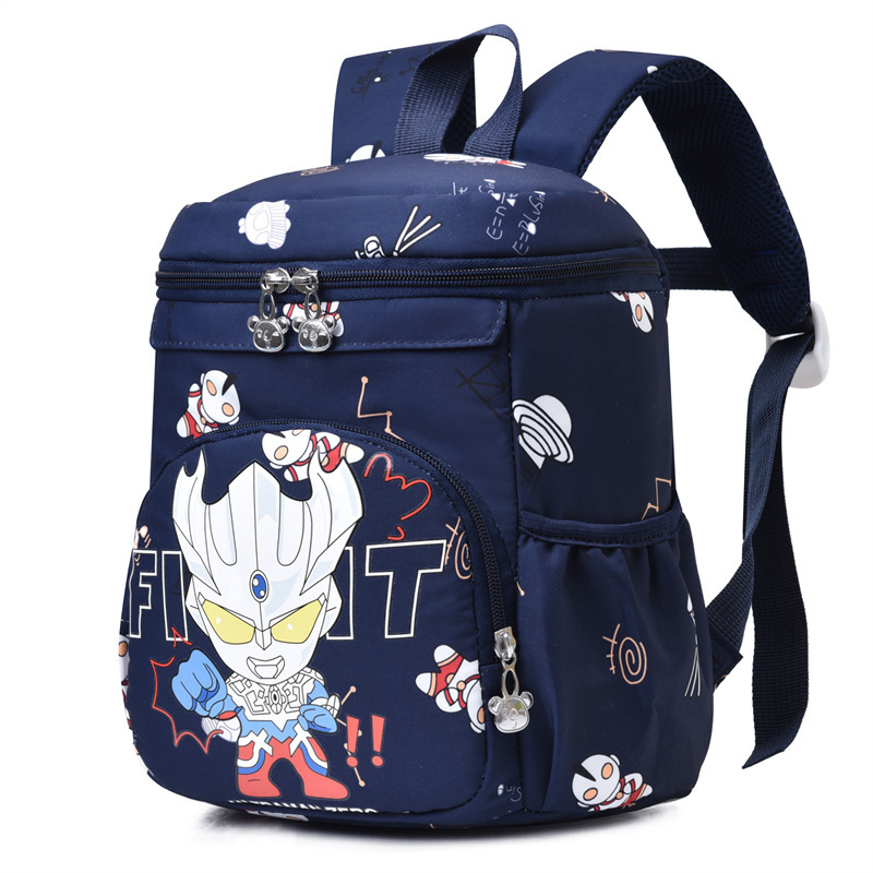 New children's schoolbags, cute cartoon bags for boys and girls in the small class of kindergarten, casual and versatile, outdoor snacks on both shoulders Item Picture
