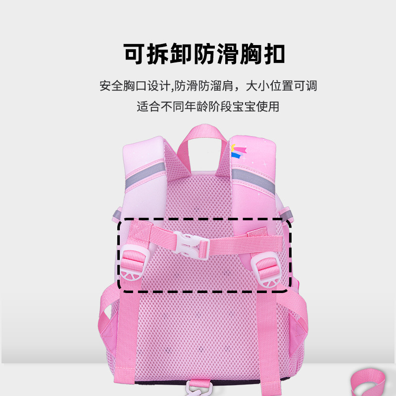 New schoolbags for primary school students, first grade, kindergarten, small, medium and large classes, children's backpacks, Little Pony schoolbags Application Scenario