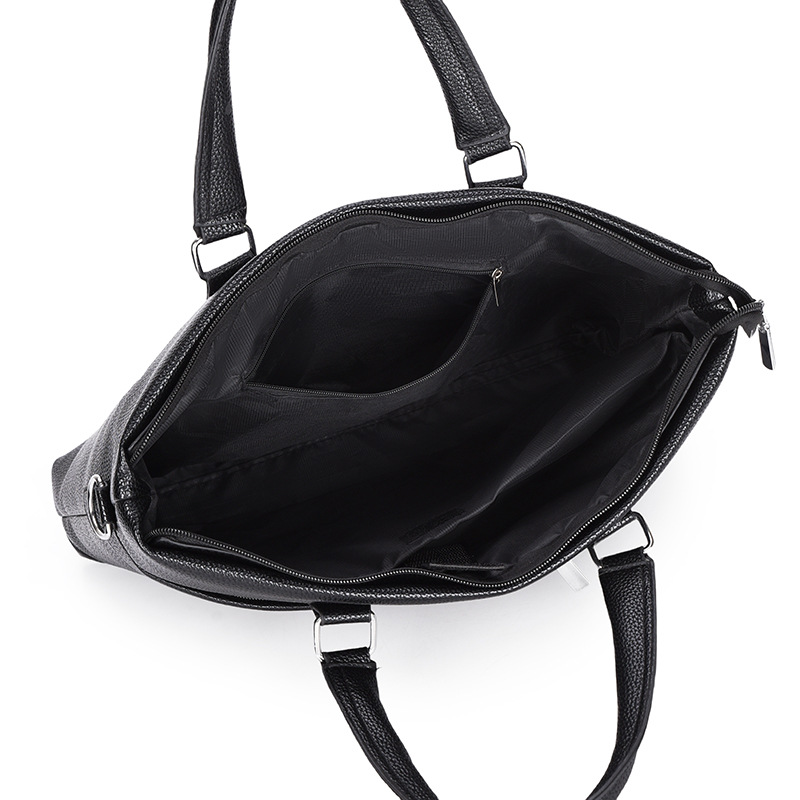 2025 Business Bag Men's laptop bag pu large Capacity Trendy single-shoulder hand-carry men's bag briefcase Application Scenario