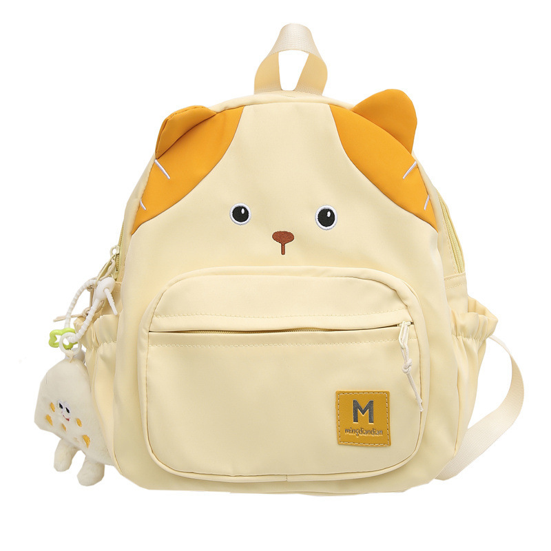 Cute cartoon kitten backpack, sweet schoolbag with a girl's school style, large capacity and versatile student storage backpack Item Picture