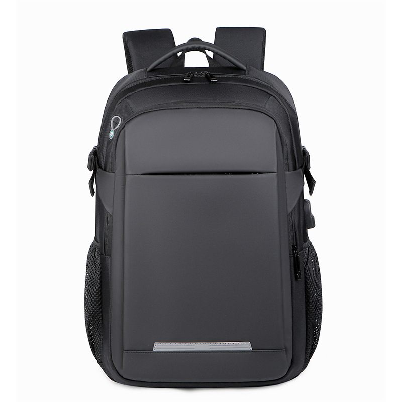 Student schoolbags, usb large-capacity backpacks, men's multi-pocket laptop bags, business commuting travel backpacks full figure