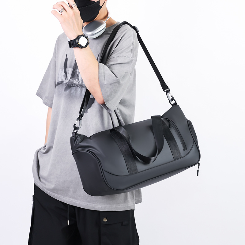 Fashionable and simple hand-held travel bag for outings, short business trips, multi-pocket classified luggage bag for men details Picture
