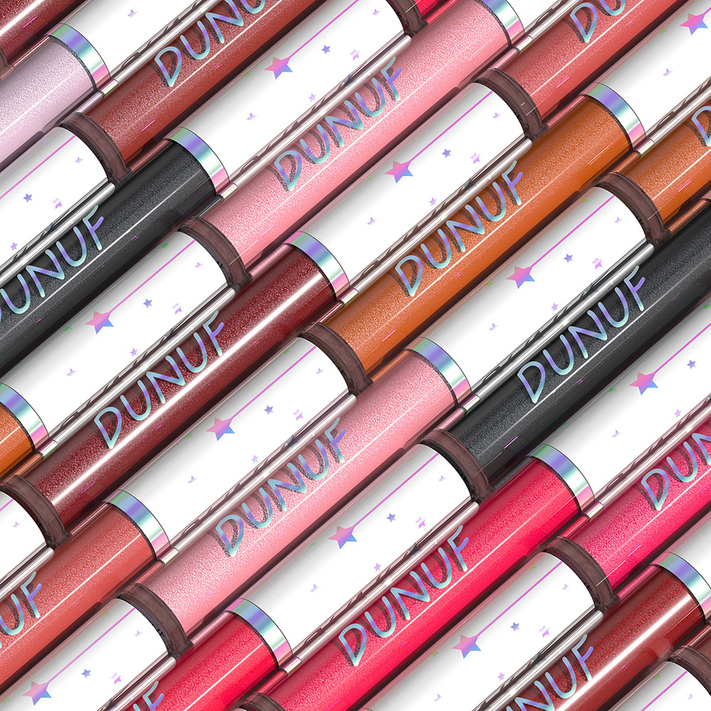 Check out DUNUF 12-color lipstick, pearlescent long-lasting waterproof lip gloss! Link Disclaimer - For Foreign trade only Application Scenario
