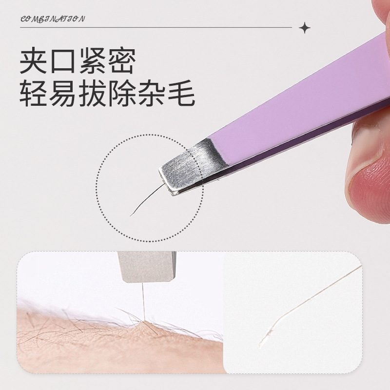 LMLTOP Eyebrow Trimmer and Eyebrow Clipper Set for Beginners - Storage Style Eyebrow Trimmer and Eyebrow Clipper LLT03 Specification drawing