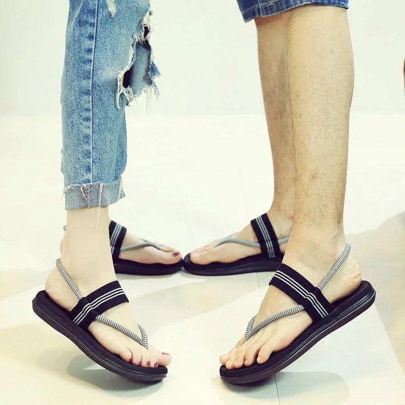 2025 Summer Men's flip-flops and sandals dual-purpose couple's flip-flops, beach casual cool slippers wholesale trendy brand full figure