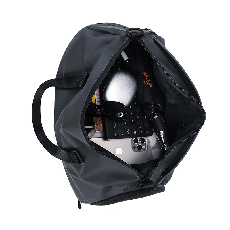 Men's short-distance business trip large-capacity casual travel bag, simple and fashionable luggage bag with shoe compartment Item Picture