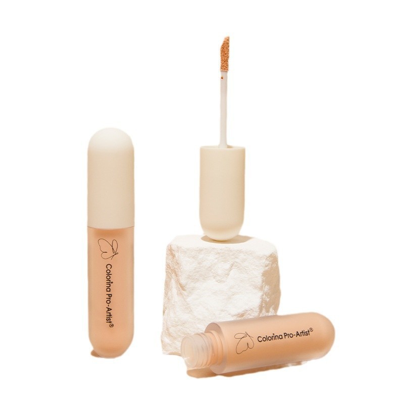 Cross-border makeup facial concealer, long-lasting and adherent three-color concealer, non-powdering concealer, brand wholesale cosmetics details Picture