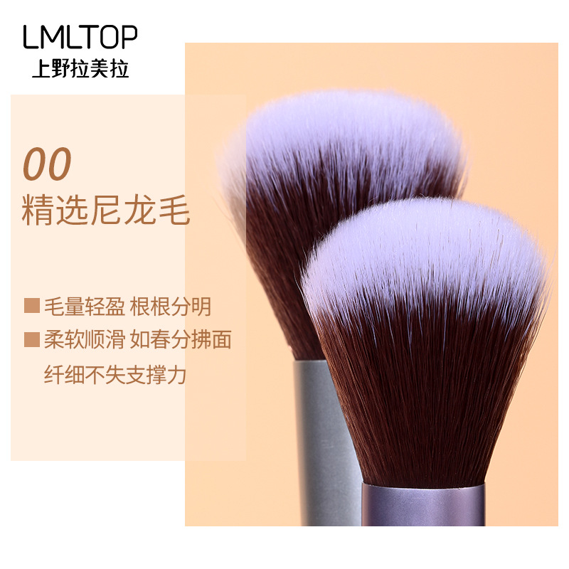 LMLTOP 5 makeup brushes, loose powder brush, eyeshadow brush, eyeshadow stick, eyebrow comb, makeup set brush SY609 Specification drawing