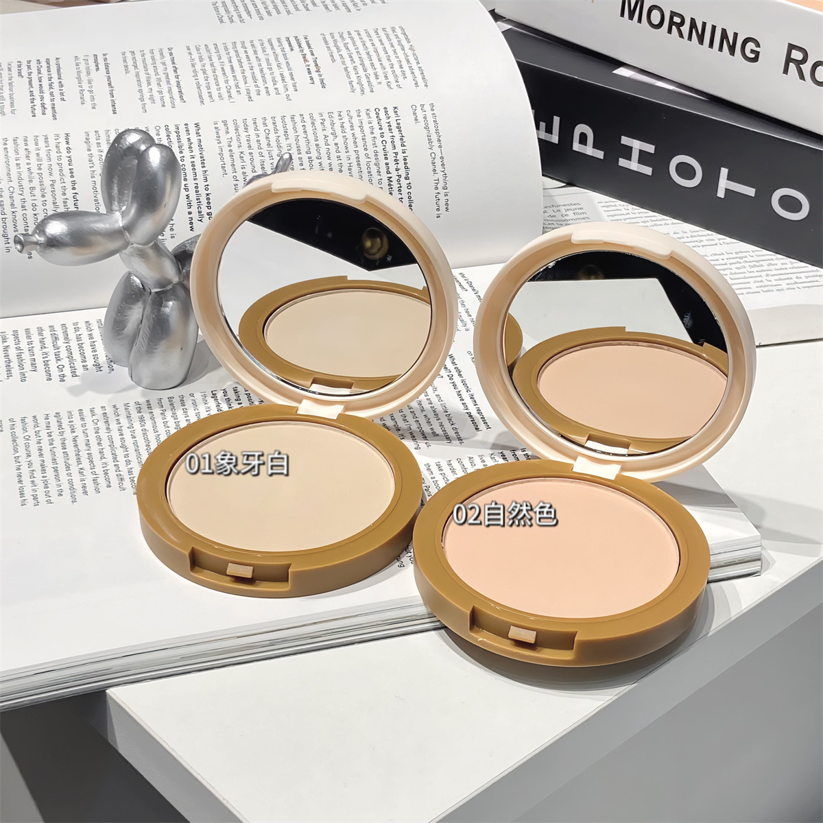 JOJO DIARY Rejuvenating and long-lasting Powder Compact, long-lasting concealing, moisturizing, clear, waterproof, sweat-proof, loose powder and loose powder Specification drawing