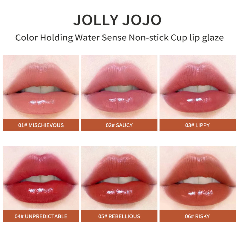 Cross-border JOLLY JOJO Mirror Lip Gloss, Water Light glass Lip, Dudu Lip lipstick, makeup lip gloss wholesale Specification drawing