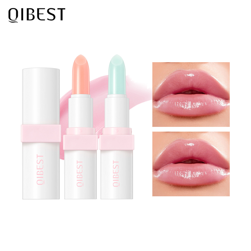 QIBEST Warming Moisturizing Lip Balm, Double Moisturizing Lip Balm, anti-cracking, reducing lip lines, firm and moisturizing without greasiness full figure
