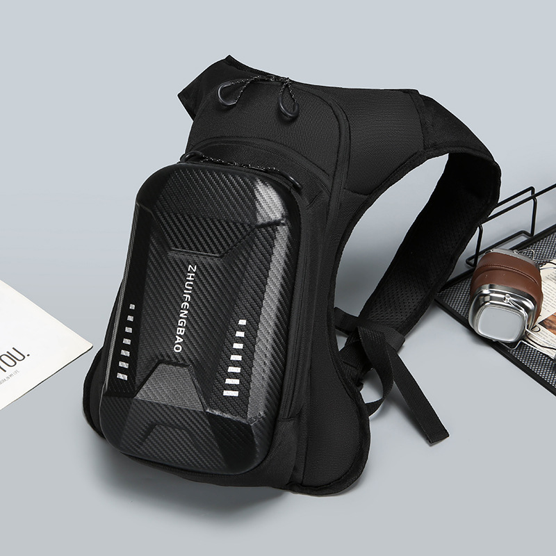 The 2025 new trendy and cool large-capacity backpack features a niche design, a hard-shell storage bag, and a simple, casual and stylish backpack Specification drawing