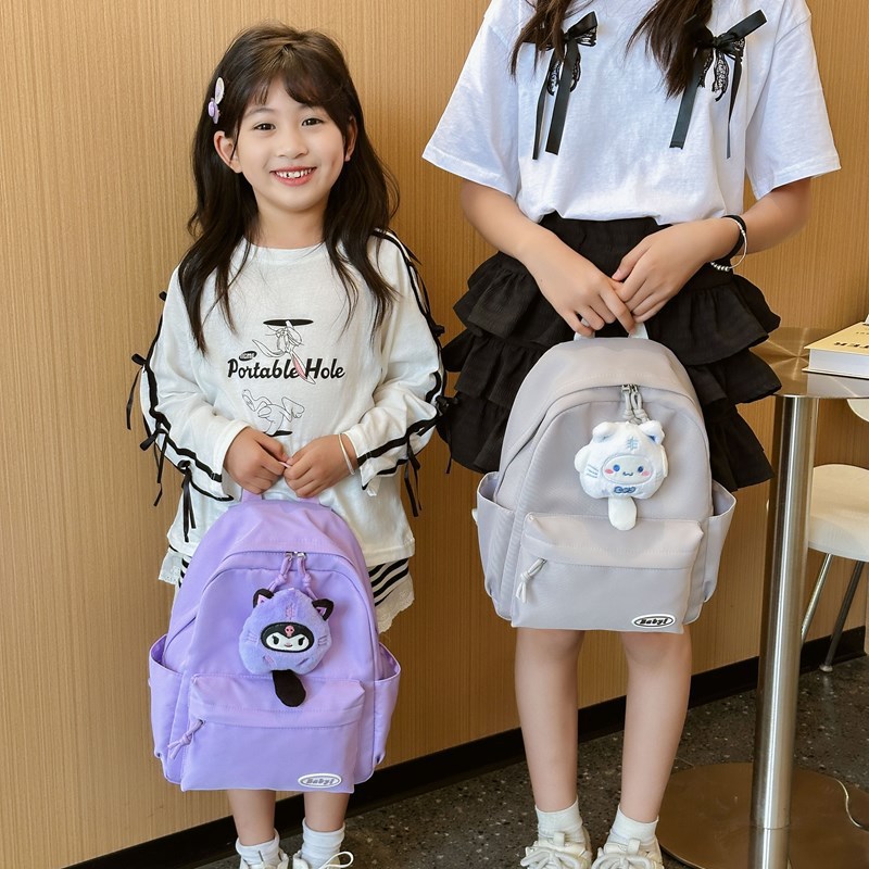 Kindergarten backpack, travel Kuromi, lightweight, high appearance level, cute children's travel backpack, cartoon casual backpack details Picture
