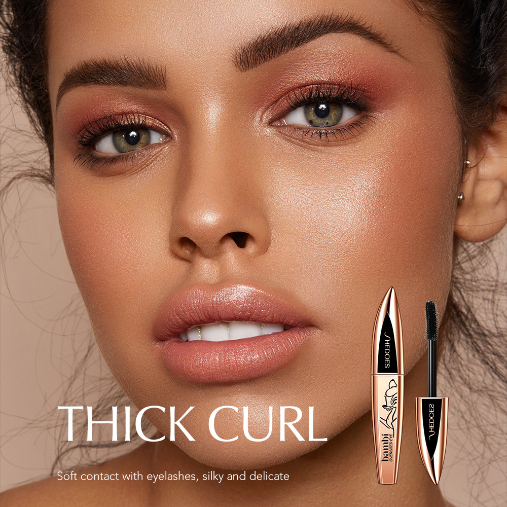 Shedoes cross-border export Bambi Deer Mascara is waterproof, sweat-proof, thickens the eyes, elongates the eyes and ensures long-lasting makeup details Picture