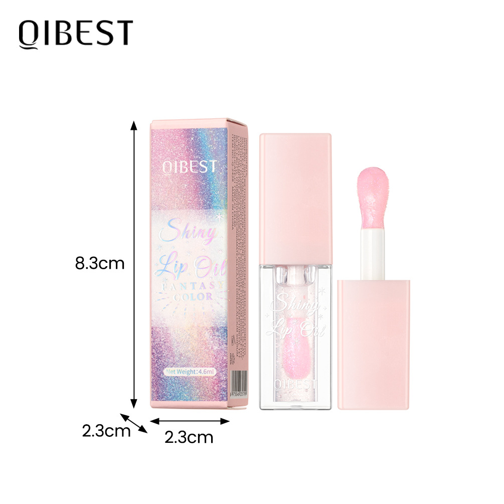 QIBEST Cross-border Thermochromic Lip Oil Moisturizes and hydrates, easy to color, light pearlescent color-changing lip glaze soft and plump lip makeup Item Picture