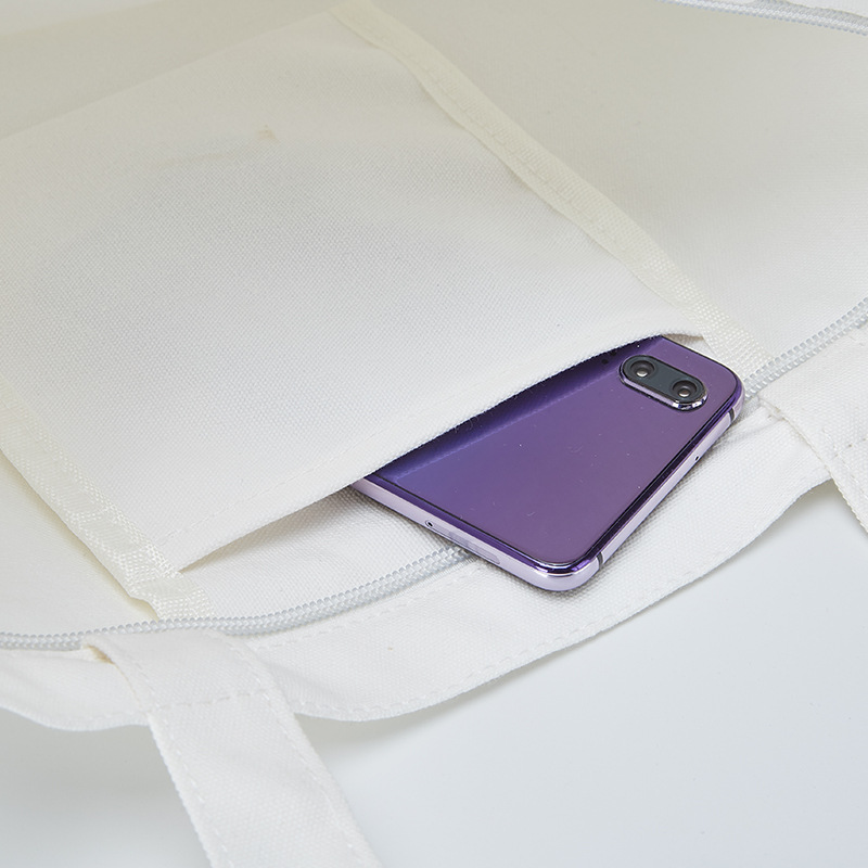 【 Whiteboard Canvas Bag 】 Student bag canvas bag printing and logo printing single-shoulder women's bag company, starting from one piece Application Scenario