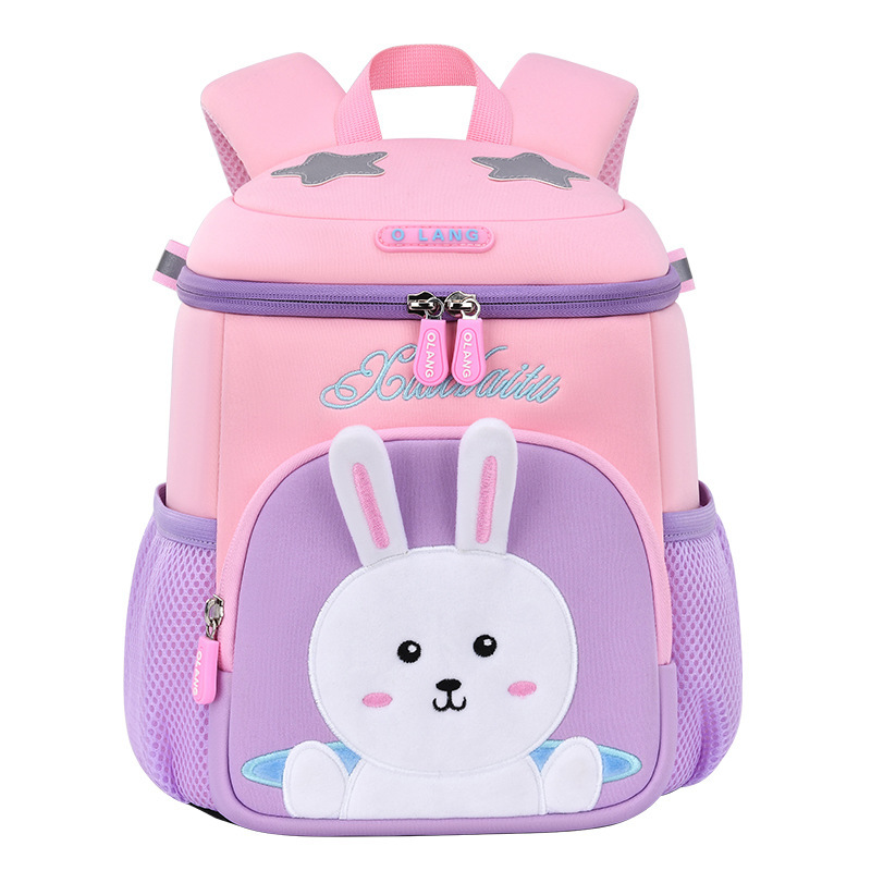 The new rabbit children's schoolbag, a lightweight and lightweight backpack for primary school students, and a backpack for kindergartens can be customized Item Picture