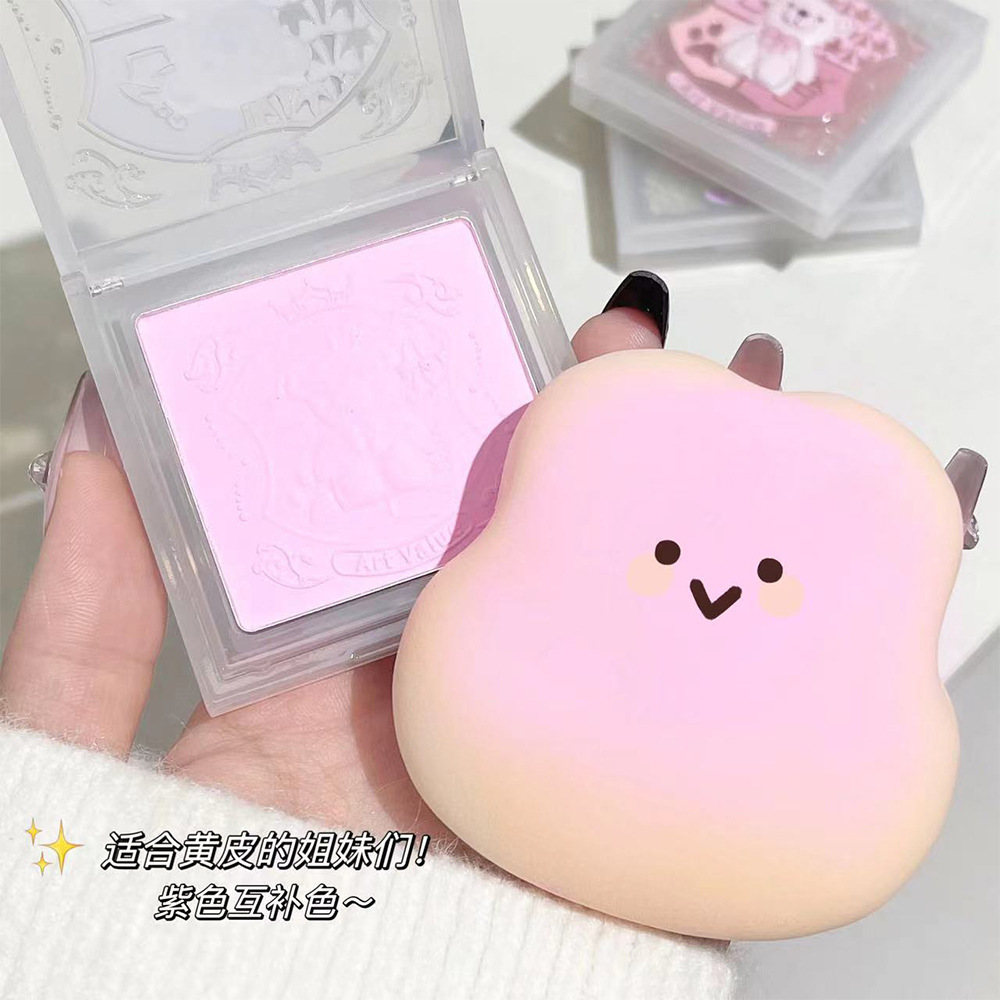 Art Value Bear Knight Monochrome Blush Naturally brightens and smoothens, Fine and sparkling Blush Purple, wholesale at affordable prices Specification drawing