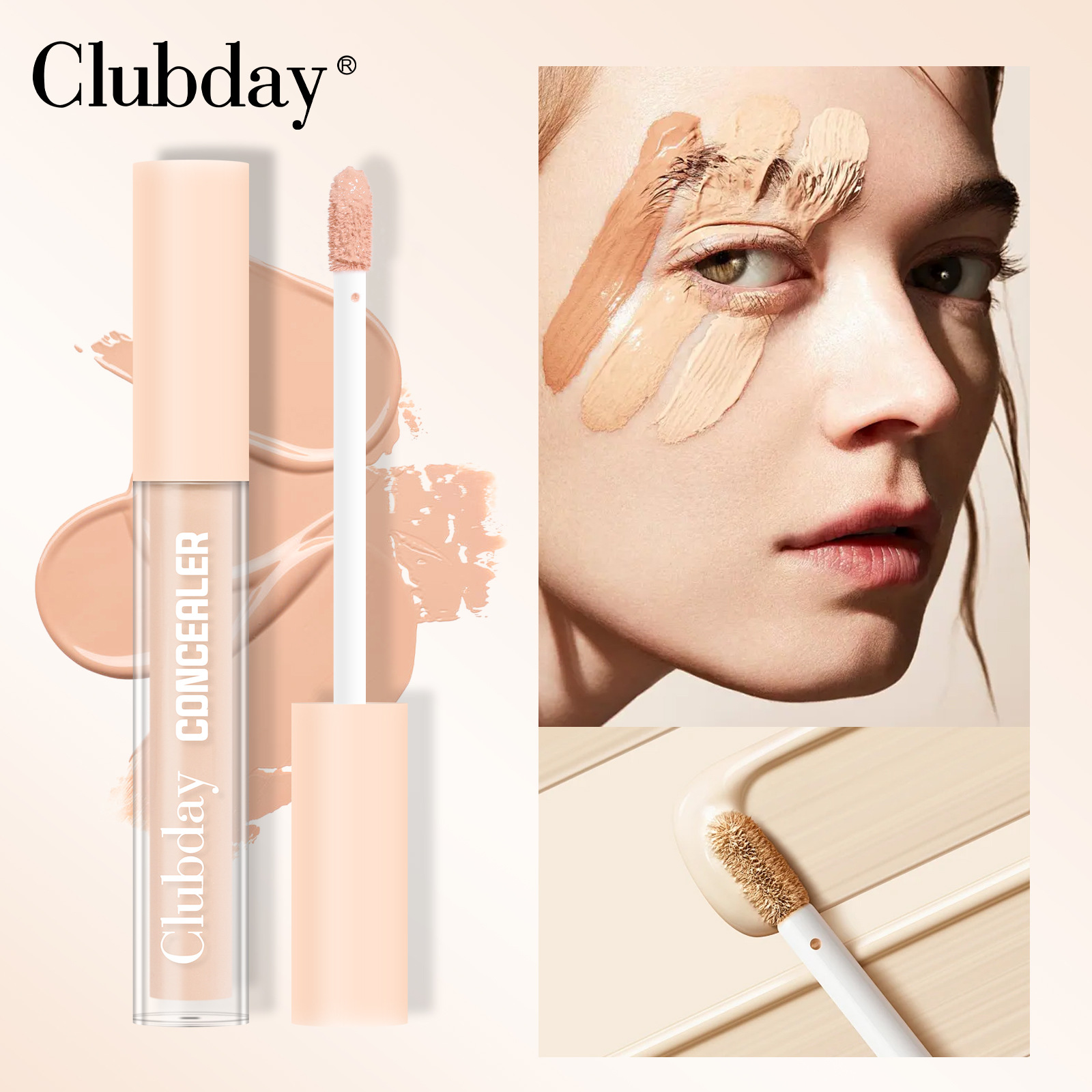 Cross-border makeup acne mark cover-up eight-color concealer, waterproof and long-lasting facial contouring, dark eye concealer wholesale details Picture