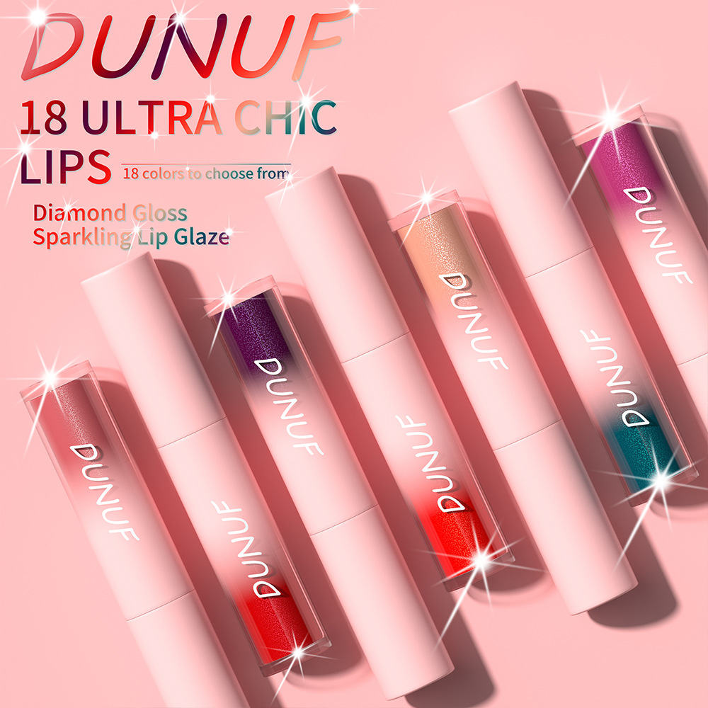 Check out DUNUF 18-color diamond lipstick lip gloss! Link Disclaimer - For Foreign trade only Specification drawing