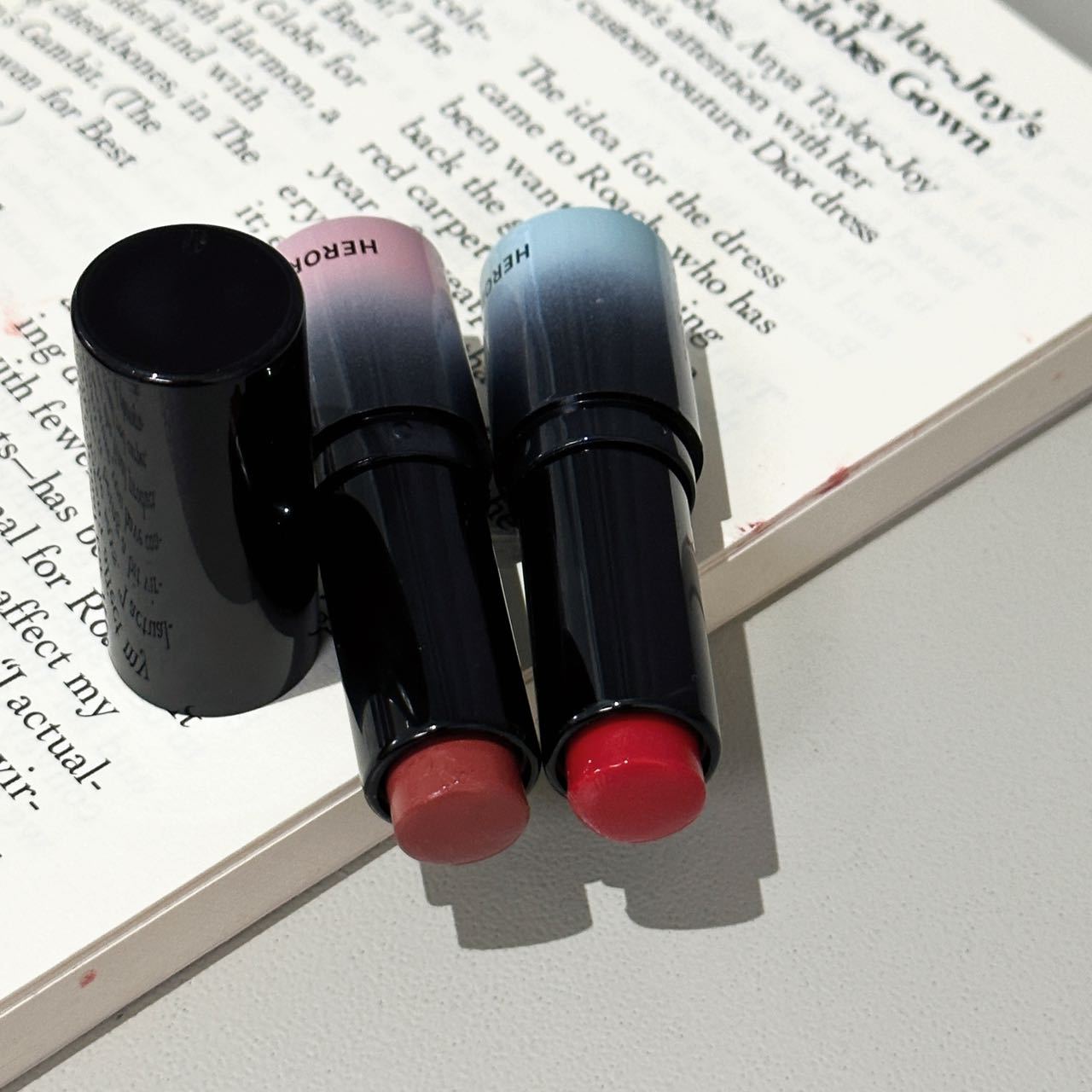 HERORANGE~ Satin Moisturizing Water-like Lipstick, water glow moisturizing natural complexion, Whitening, Korean-style delicate Mirror Lipstick for women details Picture