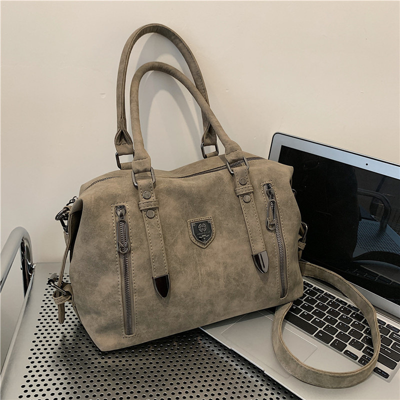 New cross-border foreign trade women's bag 2024 Retro casual handbag, European and American trend single-shoulder crossbody bag, tote bag for women Specification drawing