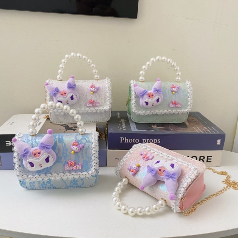 Children's chanel-style fashionable single-shoulder bag, cross-border coolmi girl cartoon princess trendy parent-child crossbody bag full figure