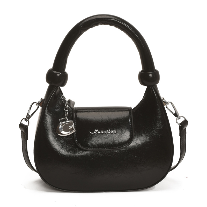 Ladies' niche crescent-shaped bag 2025 Summer new single-shoulder bag, fashionable, casual and simple niche hand-held crossbody bag Item Picture