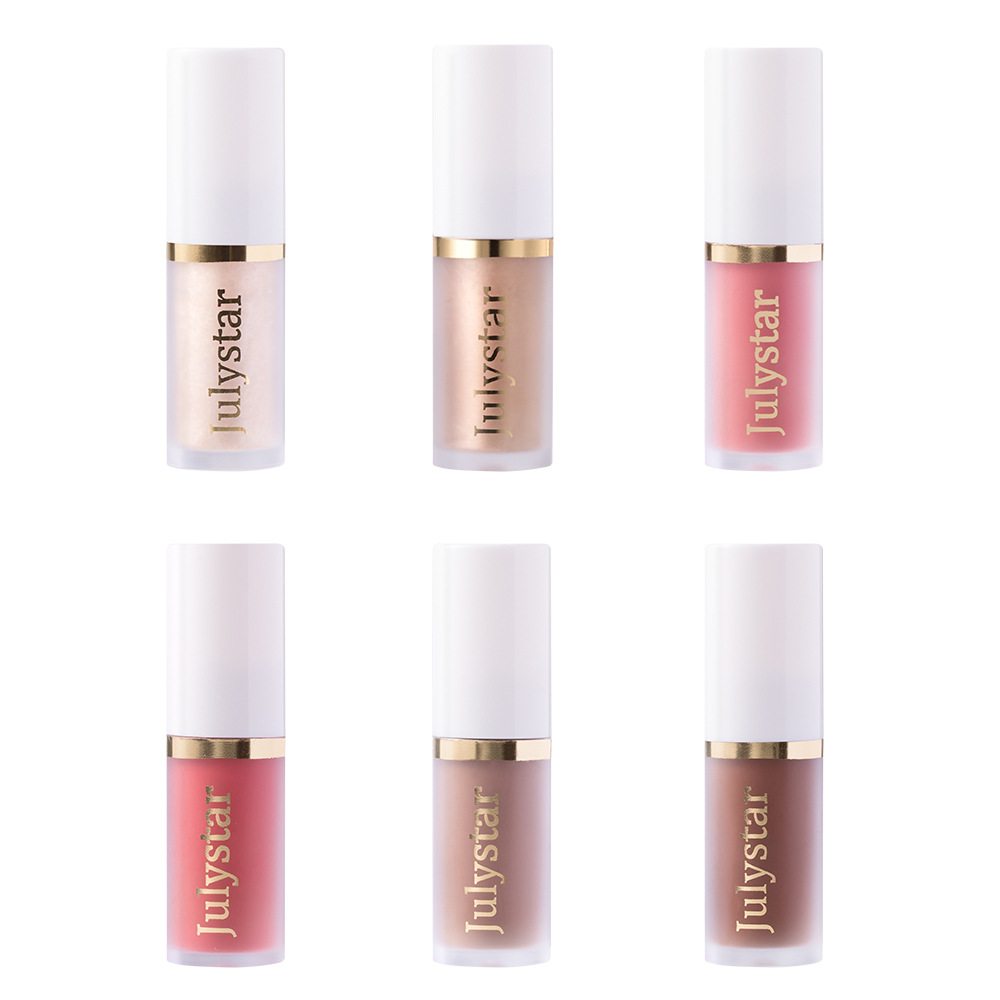 Julystar Facial Brightening High-Gloss Contouring Liquid, Lip Pearl Single Portable Moisturizing Blush Blush Wholesale Item Picture
