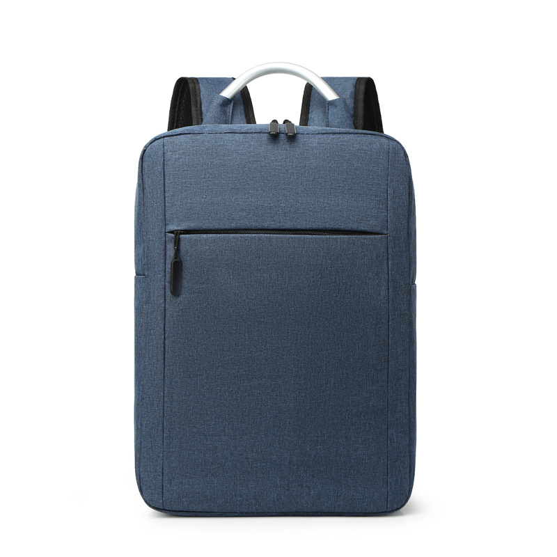 A new trend of casual, simple and fashionable backpack, a large-capacity business backpack made of nylon for college students' computer bags Item Picture
