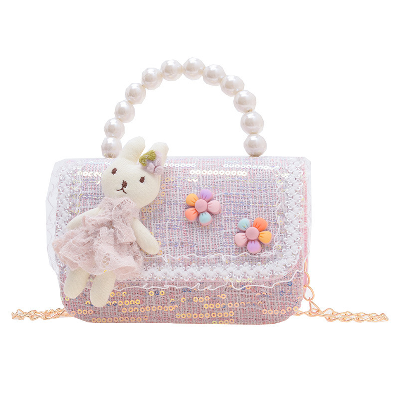 The new Korean-style princess accessory bag for Spring/Summer 2024 is a fashionable and versatile girl crossbody bag and a stylish girl single-shoulder bag Item Picture