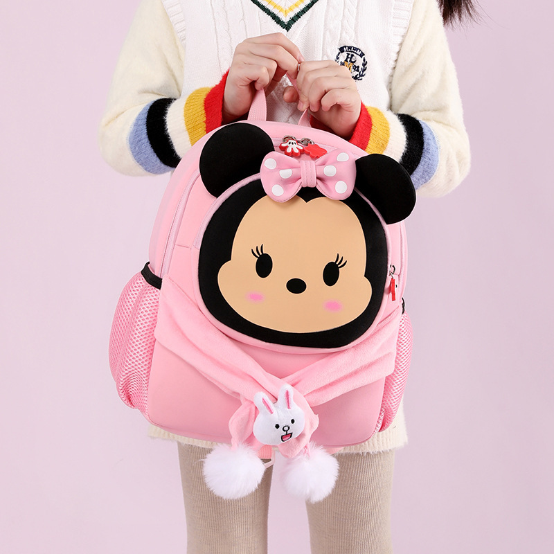 2023 New style primary school schoolbag, cartoon and animation, kindergarten children's backpack, lightweight back-protecting and anti-wandering backpack Application Scenario