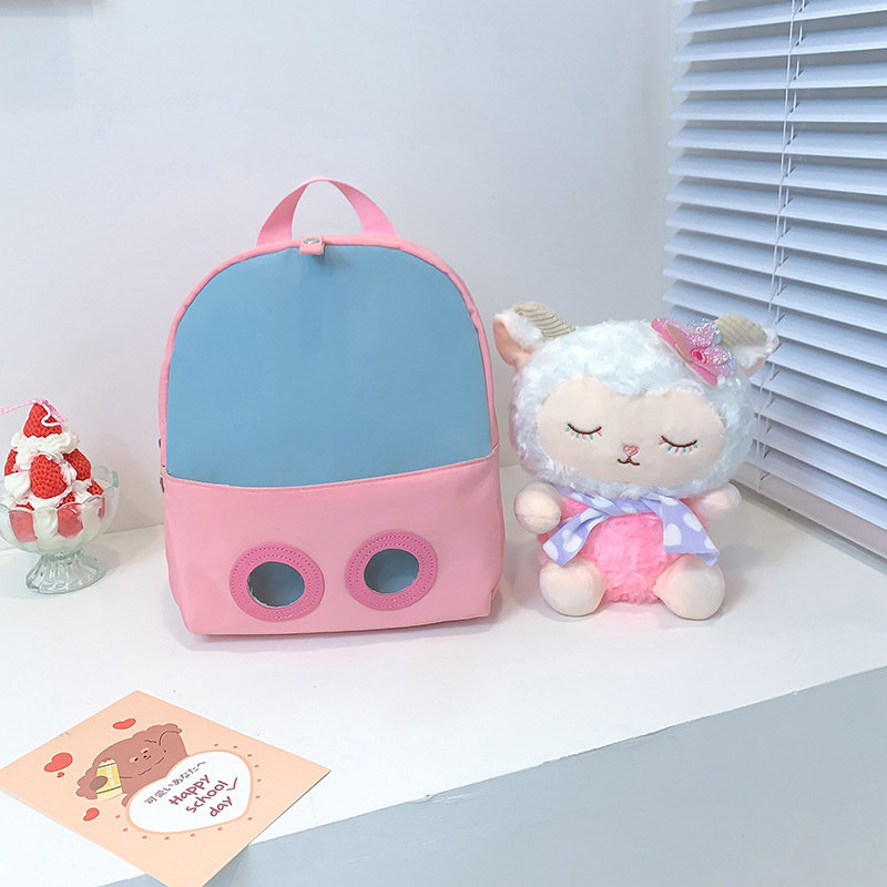 Children's backpacks, cute cartoon cute sheep plush toys, dolls, kindergarten schoolbags, girls' small backpacks Application Scenario