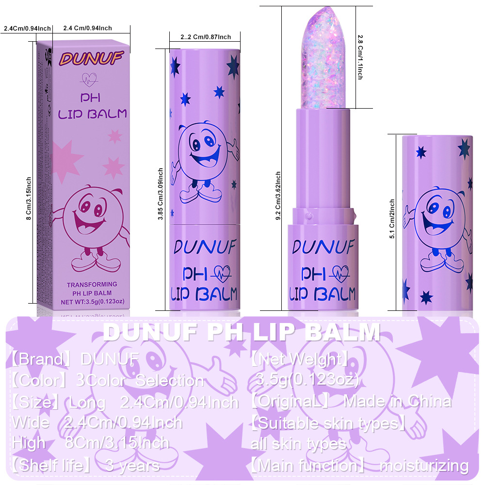 DUNUF PH Lip balm Moisturizing and nourishing lipstick, please check it out! Link Disclaimer - For Foreign trade only Specification drawing
