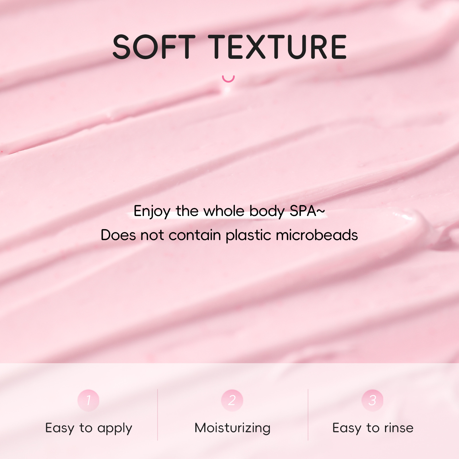 Cross-border new product LAIKOU Cherry Blossom Scrub 25g Cleansing and moisturizing, all-English packaging, cross-border supply manufacturer Application Scenario