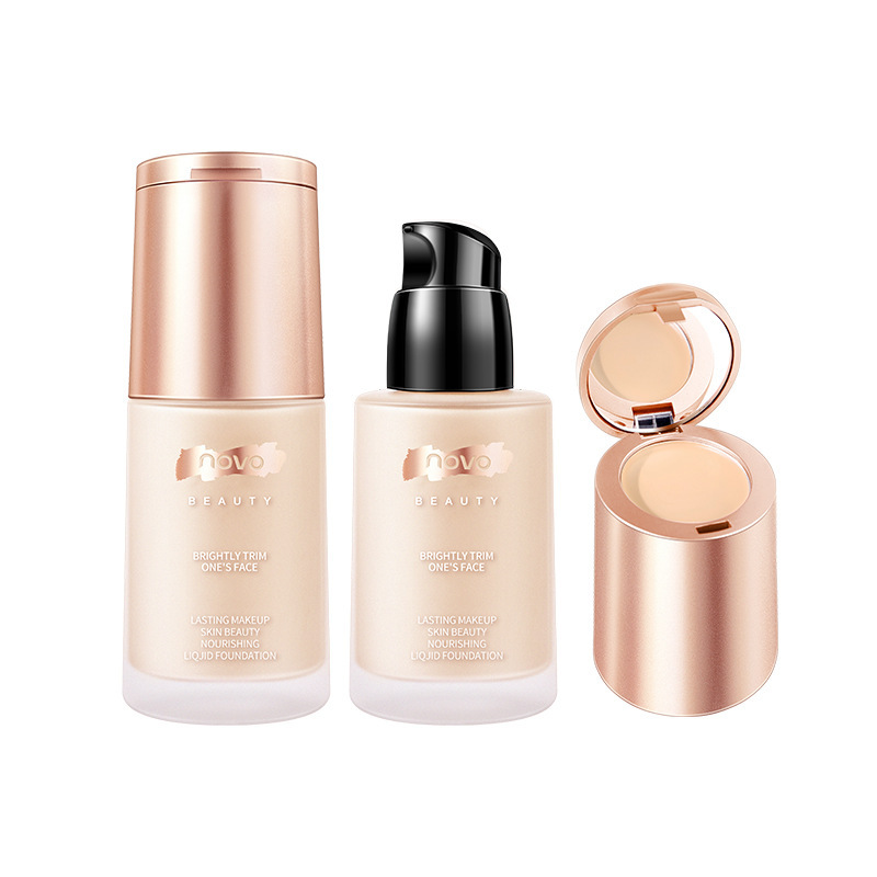 NOVO Cream Nourishing Concealer Foundation Liquid Concealer Set Concealer, Moisturizing, Waterproof and Non-smudge Foundation Item Picture