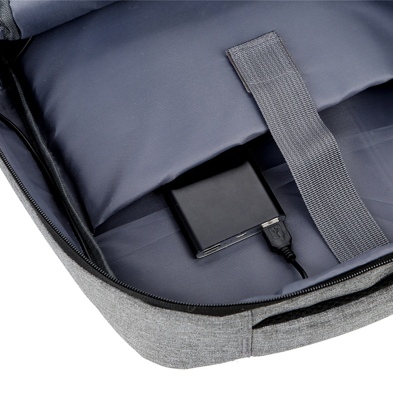 New Oxford fabric backpack with double zippers, waterproof Oxford fabric backpack, laptop, business and commuting backpack Specification drawing