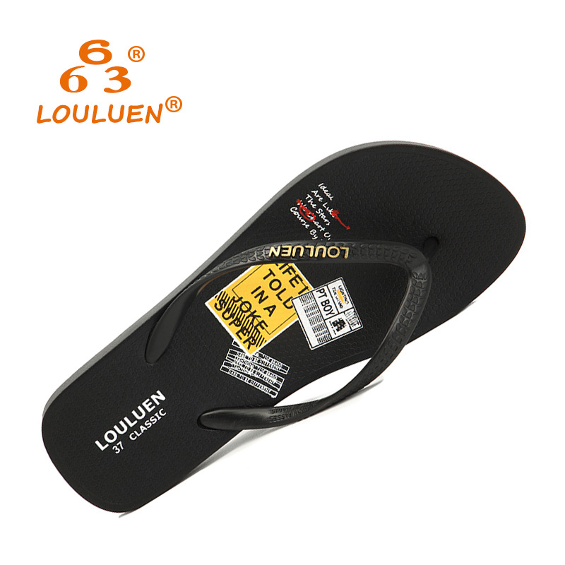 Summer flip-flops for women, anti-slip flat beach slippers for women, casual cool slippers slippers Specification drawing