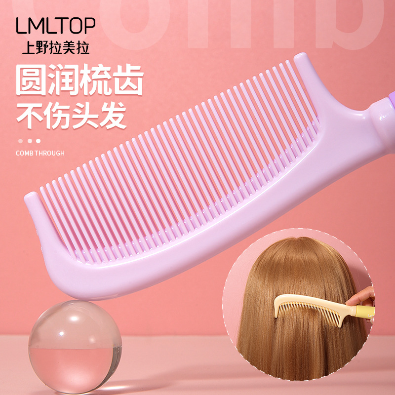 LMLTOP Cartoon 3D Cute cat Hair Comb Creative Silicone handle straight and long hair massage Comb SY749 details Picture