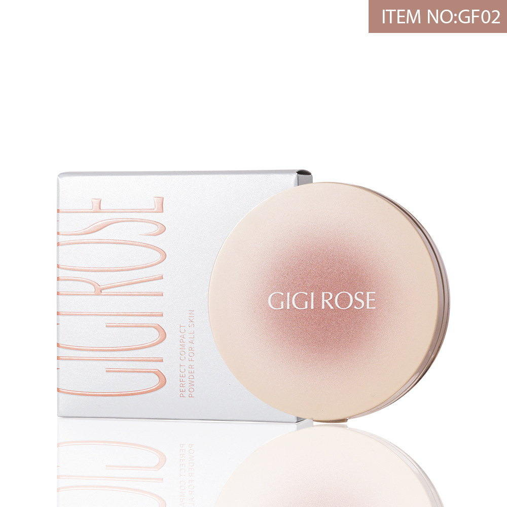 GIGI ROSE powder compact is light, powdery, contouring, brightening and setting full figure