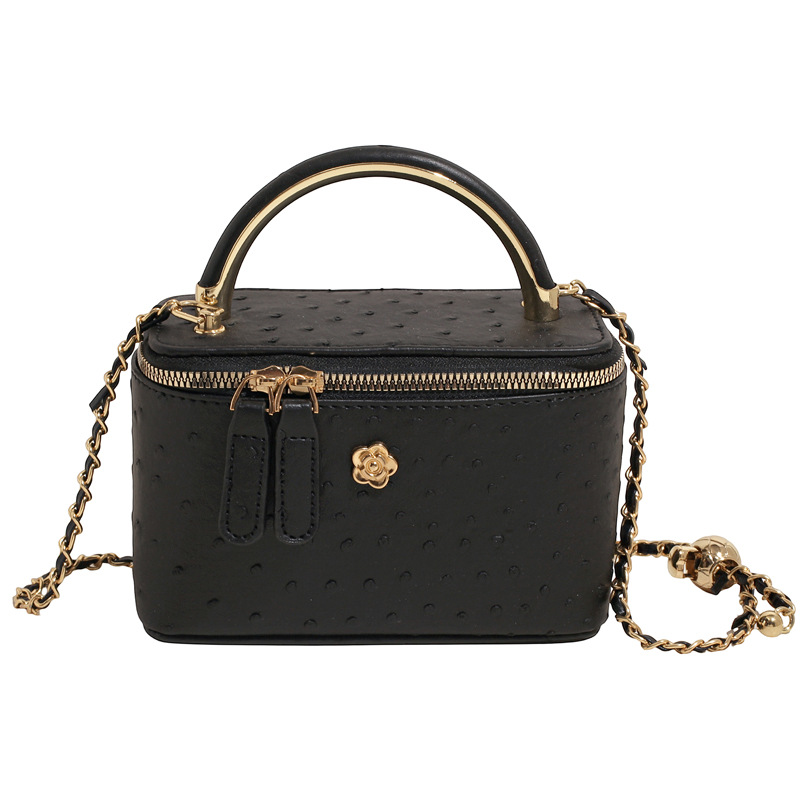 Fashionable chain box bag for women, 2025 new style, niche and high-end bucket bag, Korean style trendy single-shoulder crossbody bag Item Picture