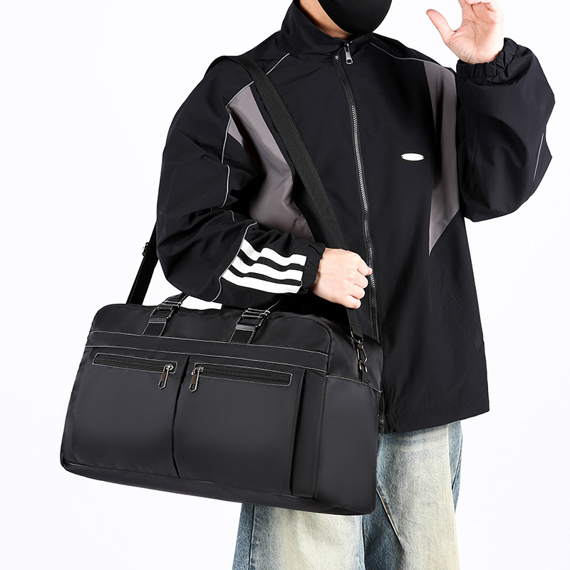 New lightweight luggage bag, large-capacity hand-held crossbody bag, simple fitness bag, storage bag, men's handbag, business Specification drawing