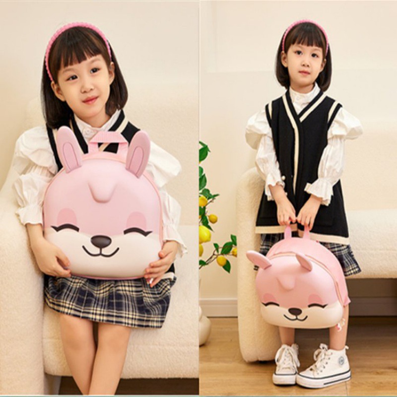 Children's small backpack, cartoon cute rabbit, fashionable and trendy, ultra-light, backpacks for going out and playing, girls' princess bags full figure