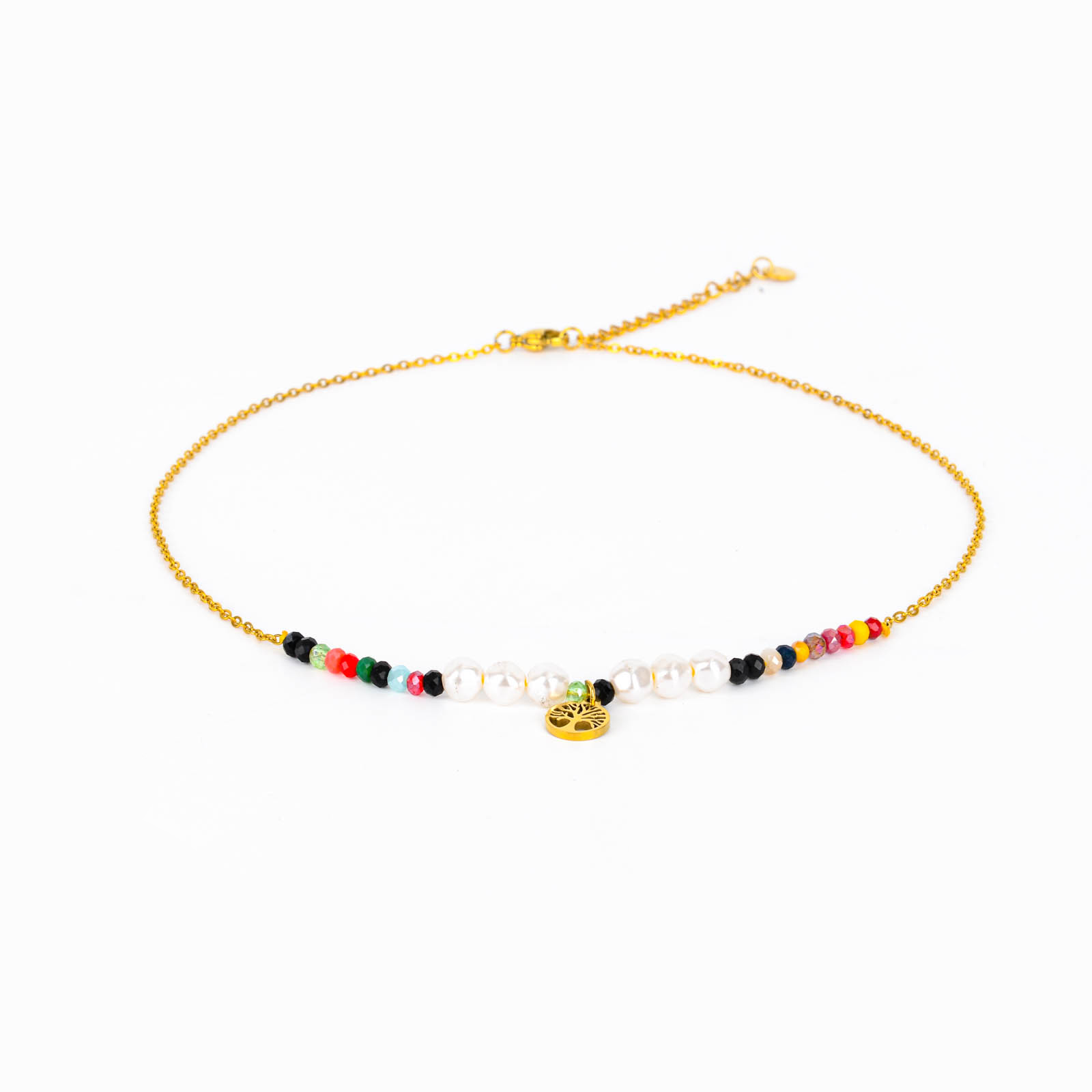 Bohemian-style natural pearl bracelet, stainless steel rice bead bracelet and jewelry wholesale details Picture