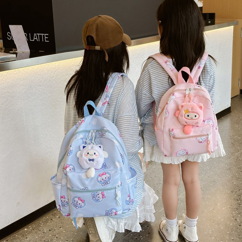 New cute cartoon bag, parent-child casual and trendy backpack, kindergarten children's small schoolbag, girls' travel backpack details Picture