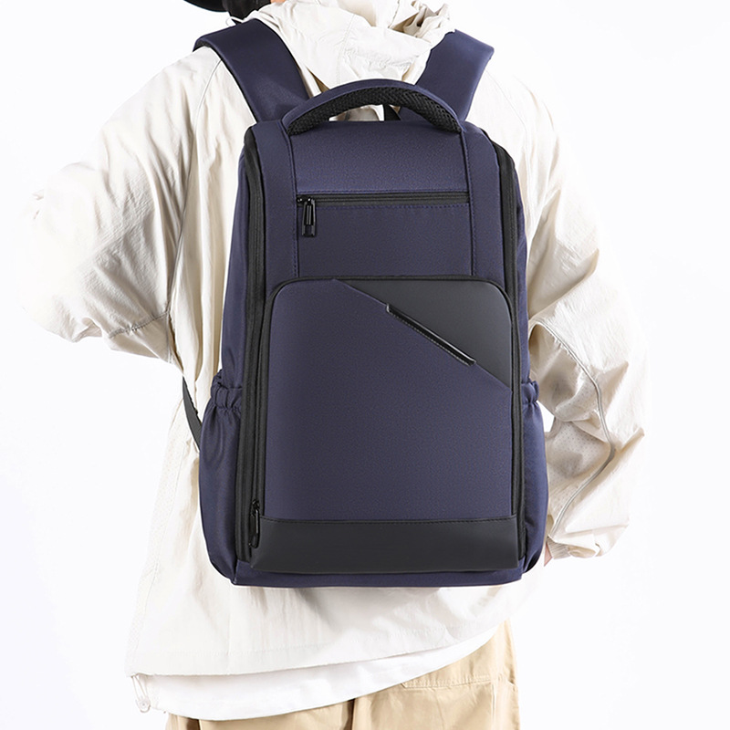 New cross-border high-end business backpack, large-capacity student schoolbag for commuting, simple computer bag, business trip backpack details Picture