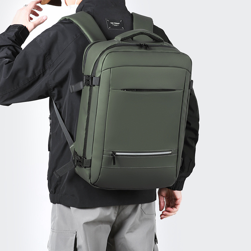 New cross-border Korean version men's backpack, large-capacity foreign trade schoolbag for junior high school and high school students, simple commuting computer bag Specification drawing