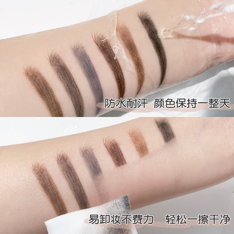 The double-headed eyebrow pencil is extremely fine, natural and wild, waterproof and sweat-proof, long-lasting and not easy to smudge. It is suitable for beginners Application Scenario