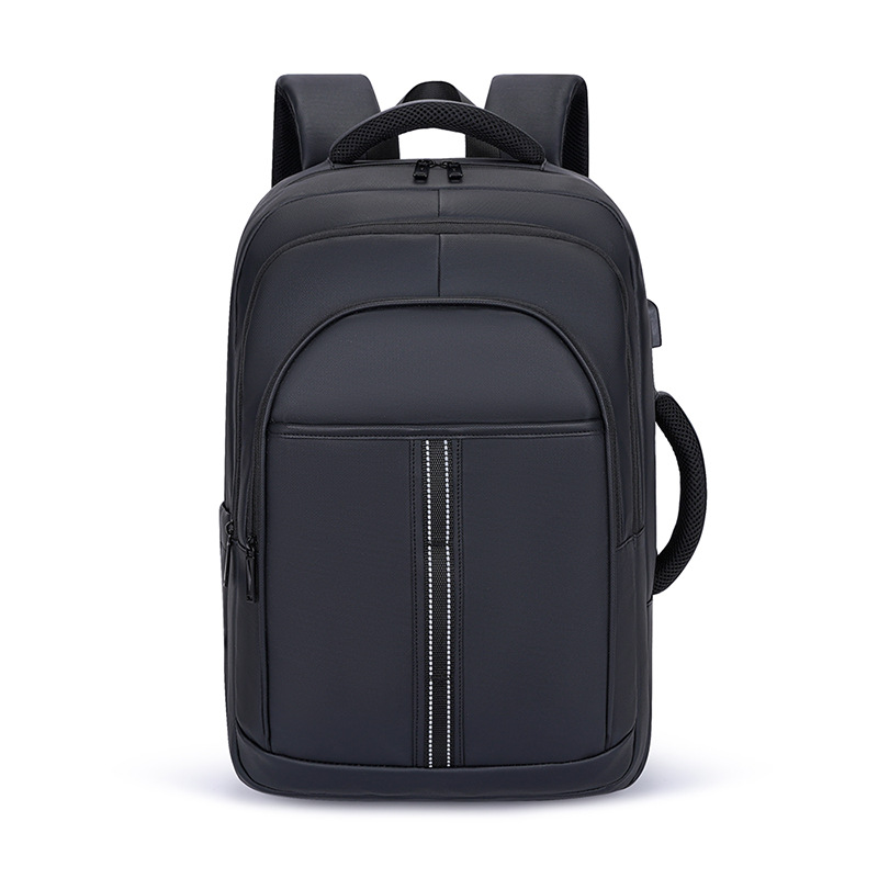 New cross-border large-capacity waterproof backpack, men's high-end 17.3-inch laptop bag, double-shoulder business bag Item Picture