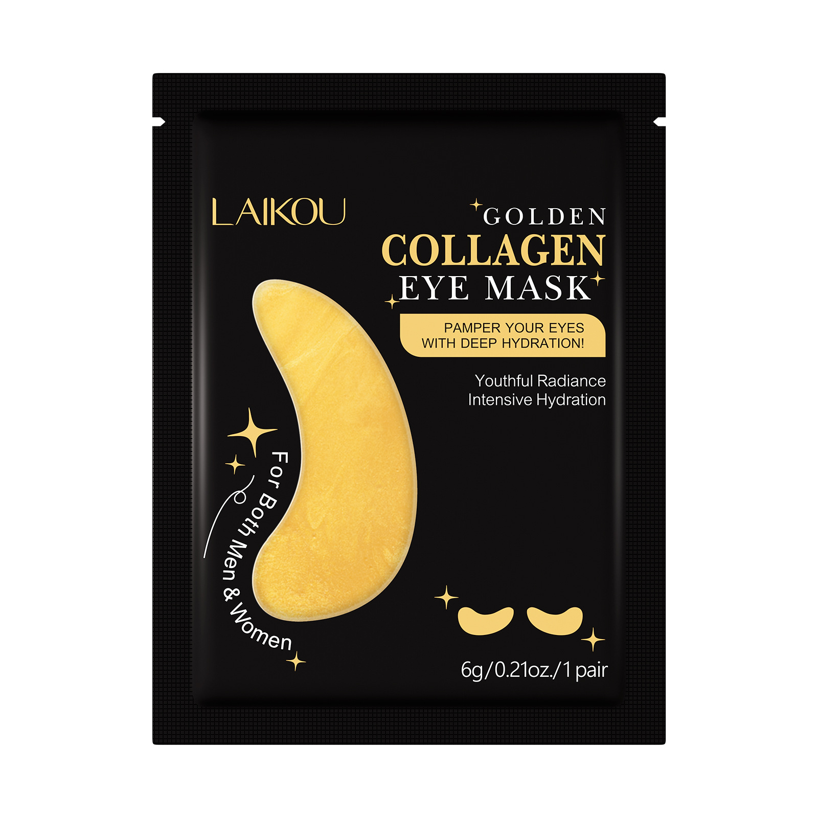 Cross-border new product LAIKOU GOLD EYE MASK 6g Collagen Eye Mask Manufacturer Item Picture